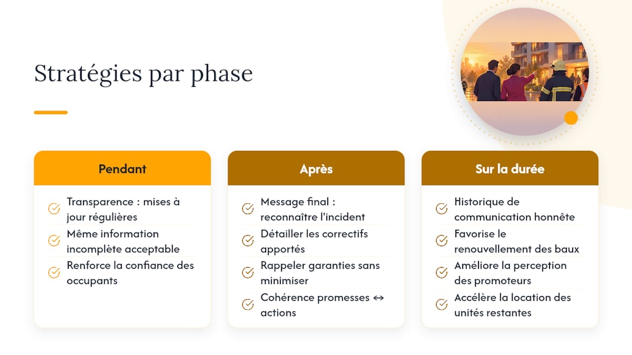 Stratégies de communication pour gérer la réputation pendant et après la crise — overview diagram