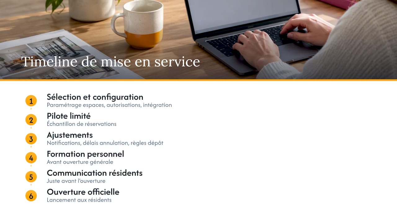 Processus d’activation d’un système de réservation