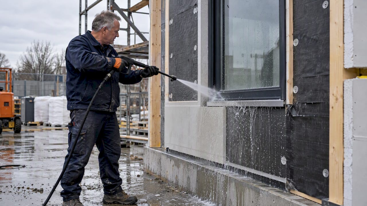 Technicien effectuant un test d’étanchéité