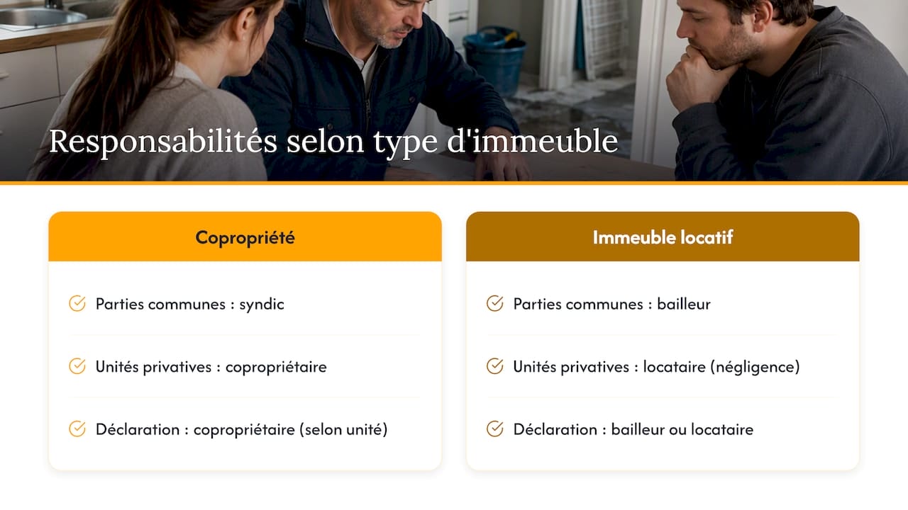 Comparaison des responsabilités en copropriété et en location