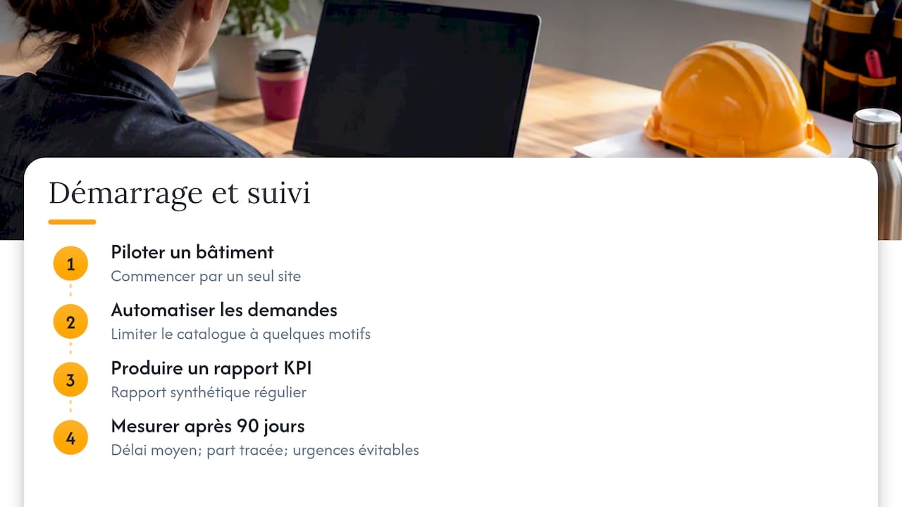 Trois actions de départ et trois indicateurs à 90 jours